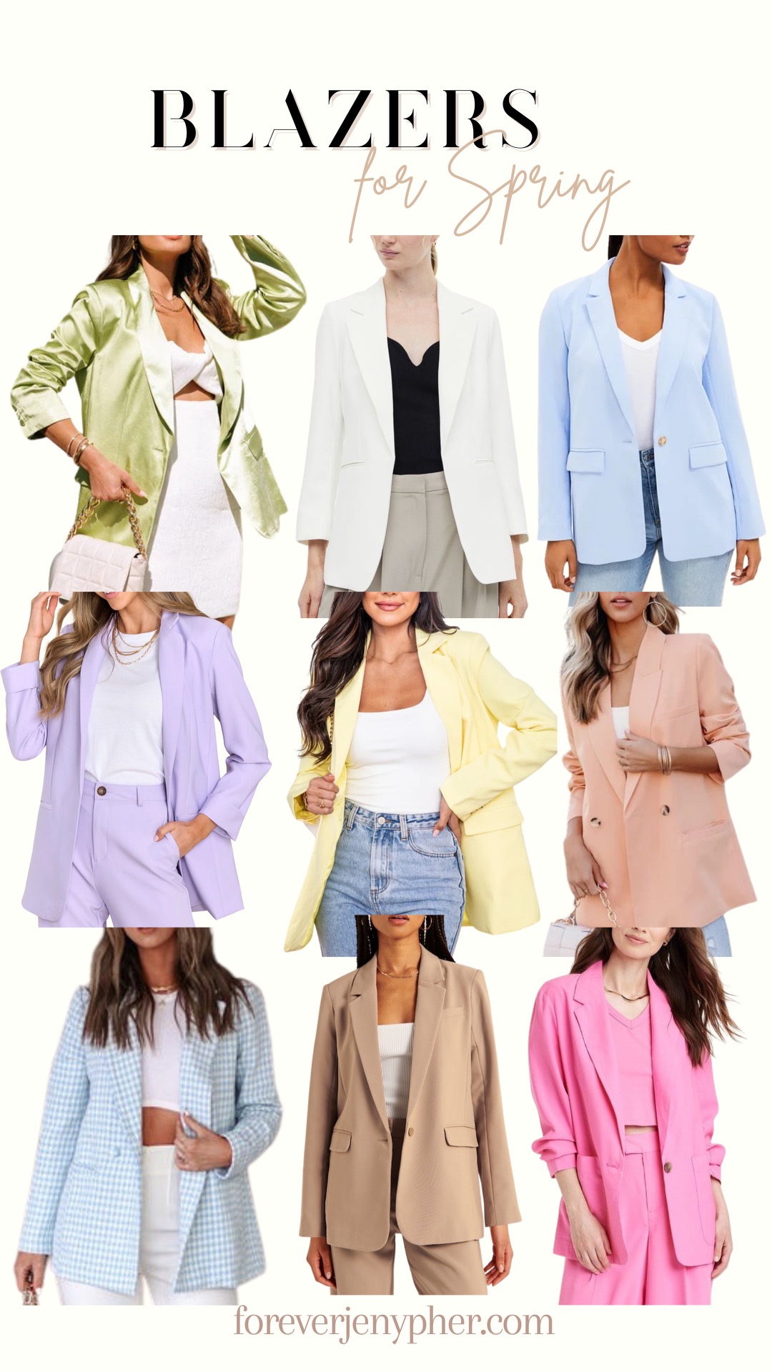 transitional spring blazers + outfit ideas