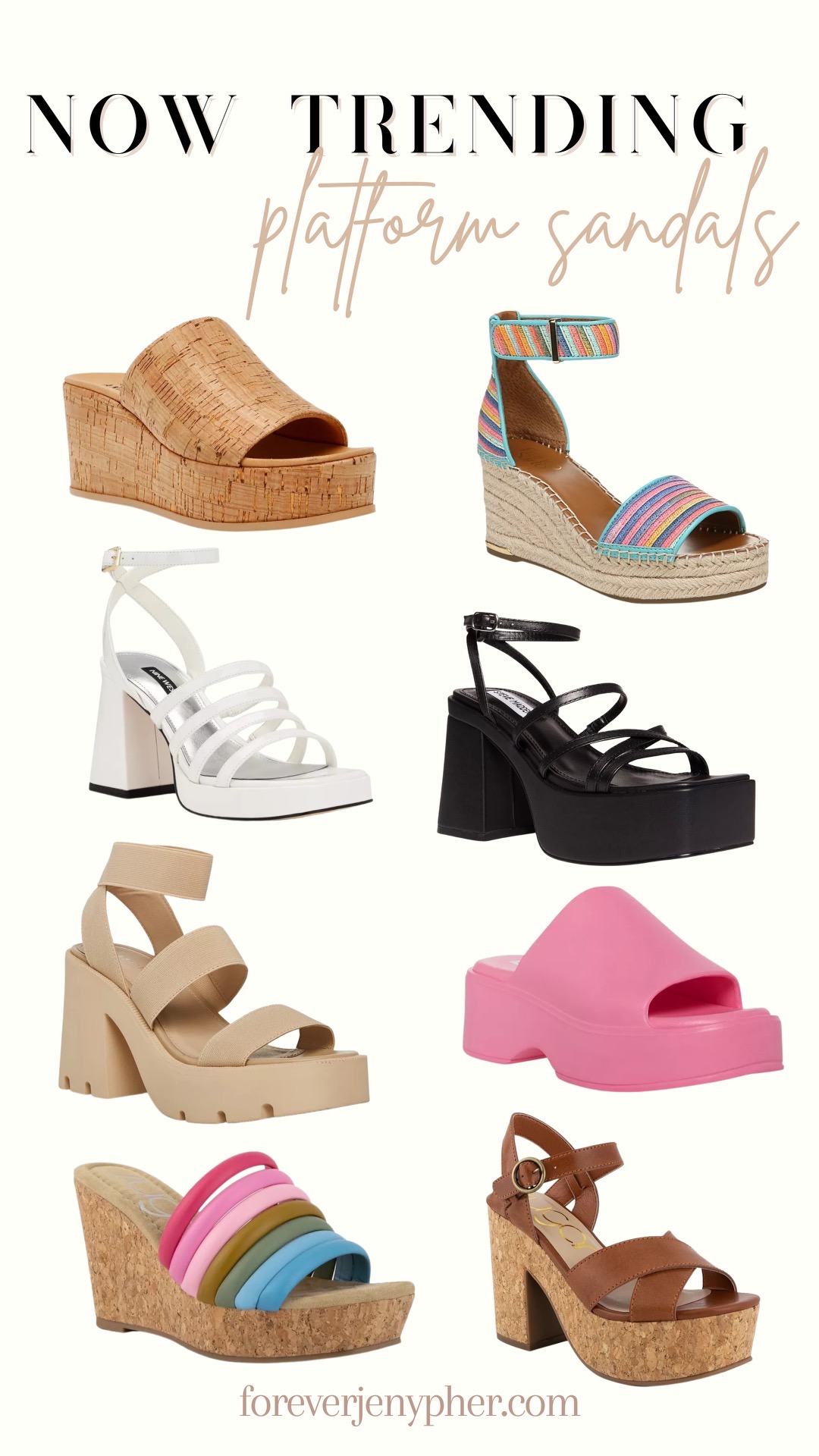 HOW TO STYLE TRENDY PLATFORM SANDALS FOR SPRING